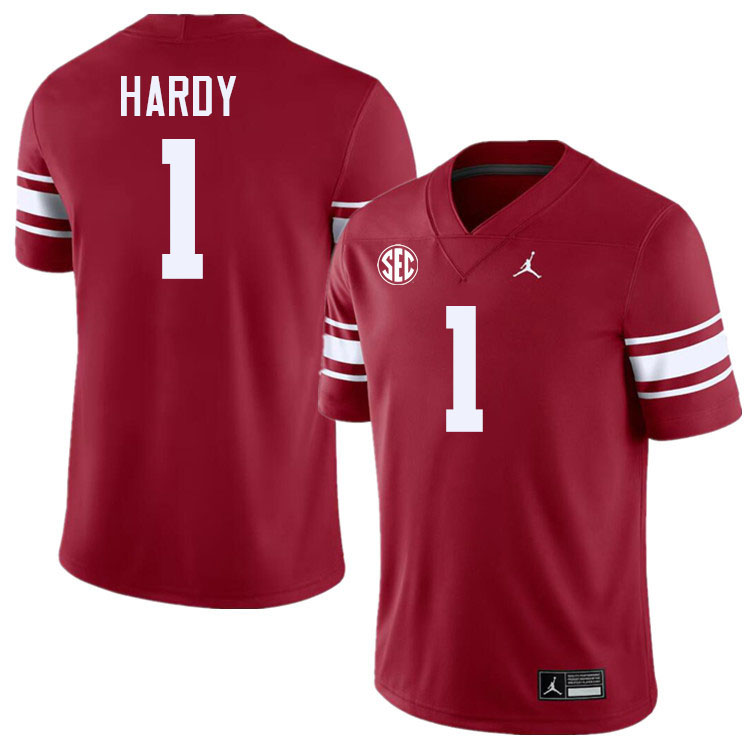 Oklahoma Sooners #1 Jaydan Hardy College Football Jersey Stitched-Throwback